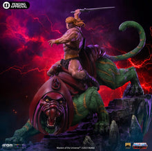 Cargar imagen en el visor de la galería, Pre-Venta: He-man and Battle Cat Deluxe - Masters of the Universe - Art Scale 1/10 - Iron Studios
