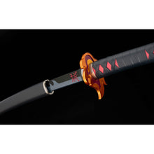 Cargar imagen en el visor de la galería, Pre-Venta: Demon Slayer Nichirin Sword Tanjiro Kamado Kyojuro Rengoku&#39;s Sword Guard Version Proplica Prop Replica - Bandai
