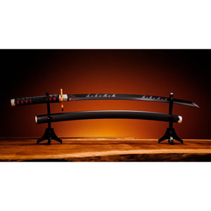 Pre-Venta: Demon Slayer Nichirin Sword Tanjiro Kamado Kyojuro Rengoku's Sword Guard Version Proplica Prop Replica - Bandai