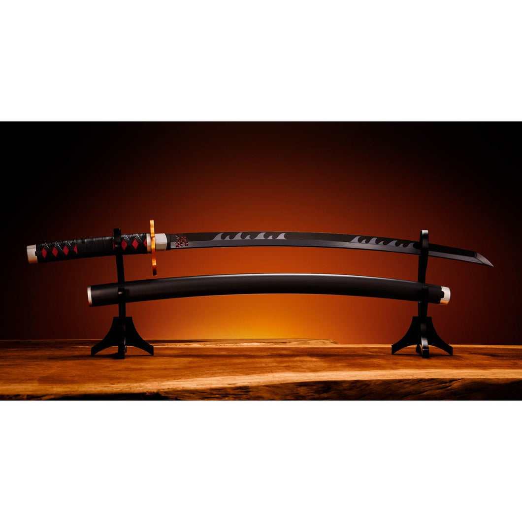 Pre-Venta: Demon Slayer Nichirin Sword Tanjiro Kamado Kyojuro Rengoku's Sword Guard Version Proplica Prop Replica - Bandai