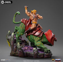 Cargar imagen en el visor de la galería, Pre-Venta: He-man and Battle Cat Deluxe - Masters of the Universe - Art Scale 1/10 - Iron Studios
